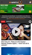 How gameblog.fr looks like on a mobile device such as an iPhone.