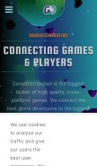 How gamedistribution.com looks like on a mobile device such as an iPhone.