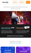 How gameflip.com looks like on a mobile device such as an iPhone.