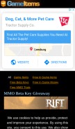 How gameitems.com looks like on a mobile device such as an iPhone.