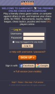 How gameknot.com looks like on a mobile device such as an iPhone.