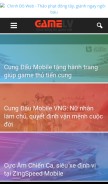 How gamelv.net looks like on a mobile device such as an iPhone.