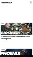 How gamereactor.eu looks like on a mobile device such as an iPhone.