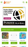 How games4html5.com looks like on a mobile device such as an iPhone.