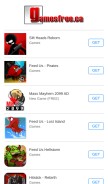 How gamesfree.ca looks like on a mobile device such as an iPhone.