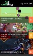 How gamespace.com looks like on a mobile device such as an iPhone.