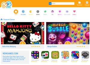 How gamesplaza.com looks like on a tablet such as an iPad.