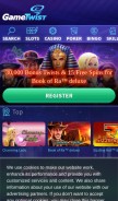 How gametwist.com looks like on a mobile device such as an iPhone.