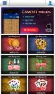How gamevh.net looks like on a mobile device such as an iPhone.