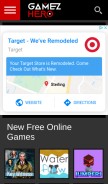 How gamezhero.com looks like on a mobile device such as an iPhone.