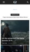 How gamezone.com looks like on a mobile device such as an iPhone.