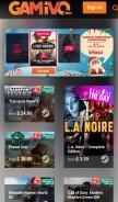 How gamivo.com looks like on a mobile device such as an iPhone.