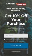 How ganderoutdoors.com looks like on a mobile device such as an iPhone.