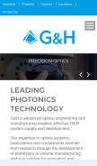 How gandh.com looks like on a mobile device such as an iPhone.