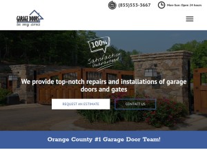 How garagedoorinmyarea.com looks like on a tablet such as an iPad.