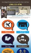 How garagedoorofwarren.com looks like on a mobile device such as an iPhone.
