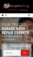 How garagedoorrepair.com looks like on a mobile device such as an iPhone.