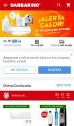 How garbarino.com looks like on a mobile device such as an iPhone.