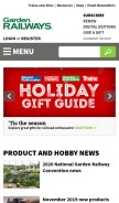 How gardenrailways.com looks like on a mobile device such as an iPhone.