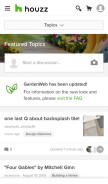 How gardenweb.com looks like on a mobile device such as an iPhone.