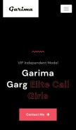 How garimagarg.com looks like on a mobile device such as an iPhone.