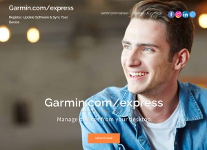 How garmin-com-express.support looks like on a tablet such as an iPad.
