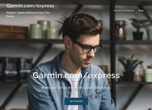 How garmincomexpress.pro looks like on a tablet such as an iPad.