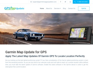 How garminmapgpsupdates.com looks like on a tablet such as an iPad.
