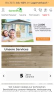 How gartenhaus-gmbh.de looks like on a mobile device such as an iPhone.