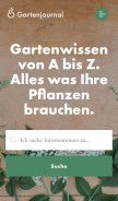 How gartenjournal.net looks like on a mobile device such as an iPhone.