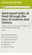How gastropod.com looks like on a mobile device such as an iPhone.