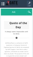 How gateoverflow.in looks like on a mobile device such as an iPhone.