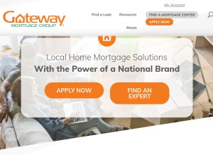 How gatewayloan.com looks like on a tablet such as an iPad.