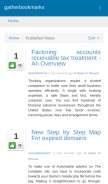How gatherbookmarks.com looks like on a mobile device such as an iPhone.