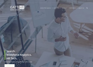 How gattihr.com looks like on a tablet such as an iPad.