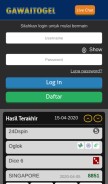 How gawaitogel.com looks like on a mobile device such as an iPhone.