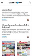 How gazeteoku.com looks like on a mobile device such as an iPhone.