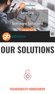 How gb-advisors.com looks like on a mobile device such as an iPhone.