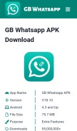 How gbapk.com.pk looks like on a mobile device such as an iPhone.