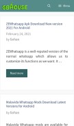 How gbhouse.info looks like on a mobile device such as an iPhone.