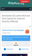 How gbplus.org looks like on a mobile device such as an iPhone.