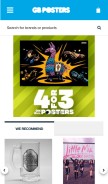 How gbposters.com looks like on a mobile device such as an iPhone.