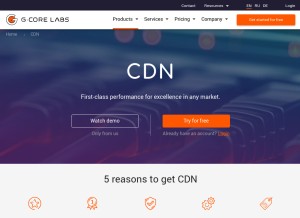 How gcdn.co looks like on a tablet such as an iPad.