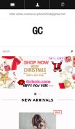 How gchoic.com looks like on a mobile device such as an iPhone.
