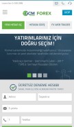 How gcmforex.com looks like on a mobile device such as an iPhone.