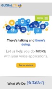 How gcti.com looks like on a mobile device such as an iPhone.