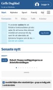 How gd.se looks like on a mobile device such as an iPhone.