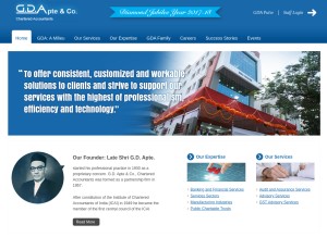 How gdaca.com looks like on a tablet such as an iPad.