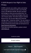 How gdatasoftware.com looks like on a mobile device such as an iPhone.
