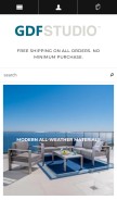 How gdfstudio.com looks like on a mobile device such as an iPhone.
